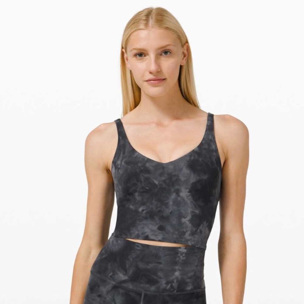 Lululemon Align Tank Diamond Dye Pitch Grey Graphite Grey Size 4